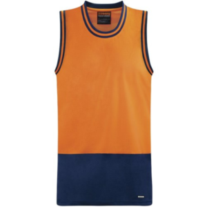 Bison Basketbal Mesh Singlet Hi Vis Orange