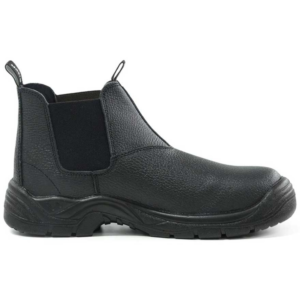 Bison Trade Slip On Safety Boot Black
